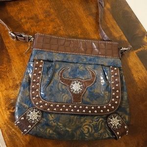 Turquoise Western Purse P&G